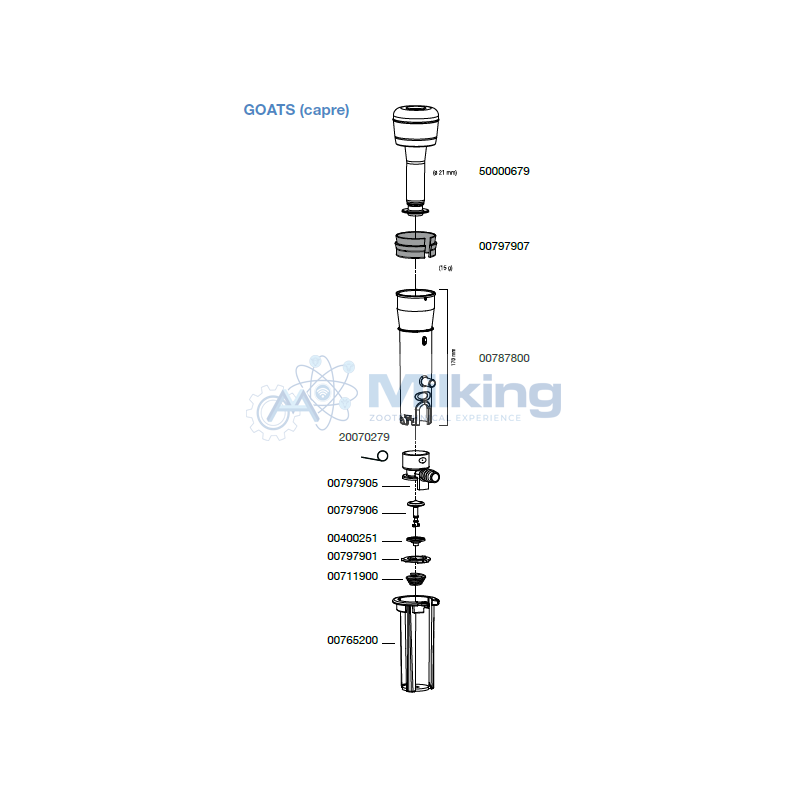 PESO IN PLASTICA 15 GR CORR. 7009-6775-030