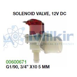 VALVOLA SOLENOIDE, G1/90, 3/4 X10 5 MM, 12V DC