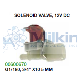 VALVOLA SOLENOIDE, G1/180, 3/4 X10 5 MM, 12V DC