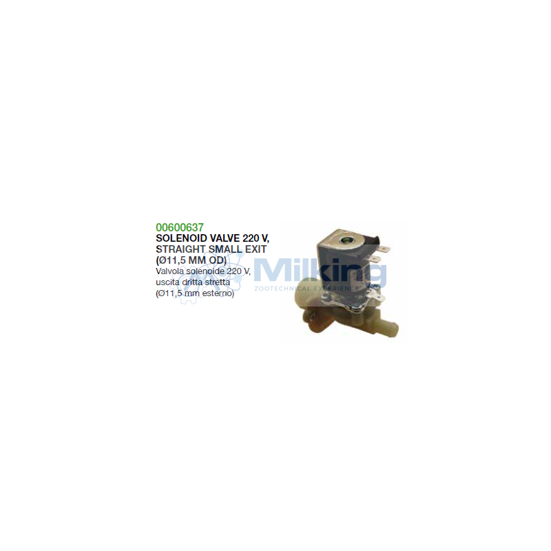 VALVOLA SOLENOIDE 2 VIE NC, SINGOLA, DRITTA, 220-240V, FIL. 3/4