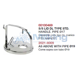 COPERCHIO INOX STANDARD TIPO DL T. 19