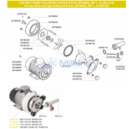 MOTORE HP 1, 220V 60 HZ MONOFASE
