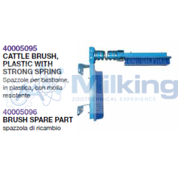 SPAZZOLE PER BESTIAME, IN PLASTICA, CON MOLLA RESISTENTE