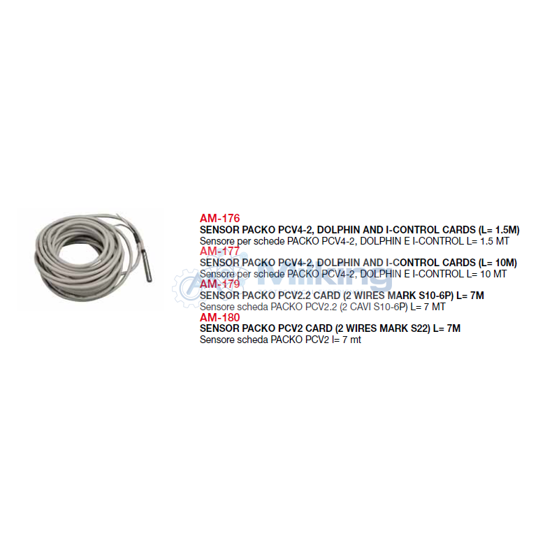 SENSORE PACKO PCV4 LUNGHEZZA 1.5 MT
