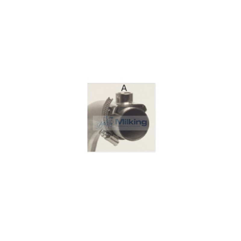 PRESA LATTE INOX DRITTA CON FILETTO 60/80 1