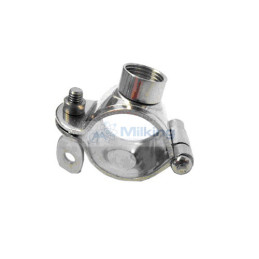 MORSETTO STRINGITUBO INOX CON TRONCHETTO FIL. DN 80 85