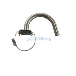 PRESA LATTE INOX TUBO CURVO 180 +FASCETTA 16X18 63 77