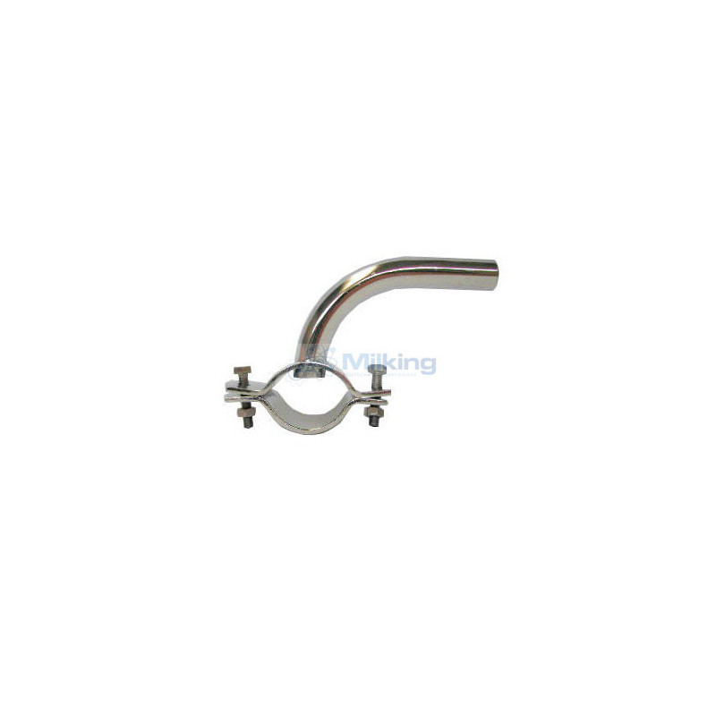 PRESA LATTE INOX CON TUBO CURVO 90 14X16 38 40