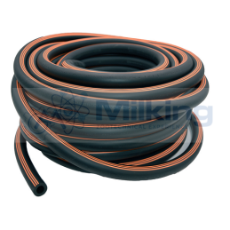 TUBO LATTE IN GOMMA NERA 24X38 PR. TED. R. ARANCIONE