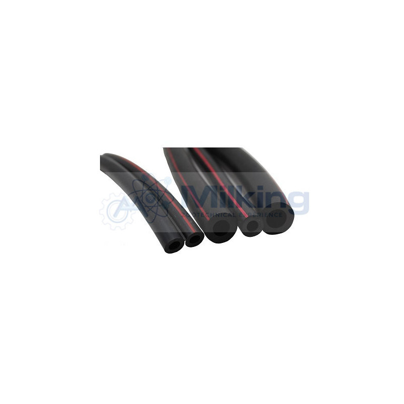 TUBO GOMMA GEMELLARE 7X14 R. ROSSA 50 MT