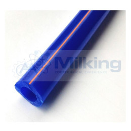 TUBO SILICONE BLU CON 1 LINEA ARANCIONE 16X27