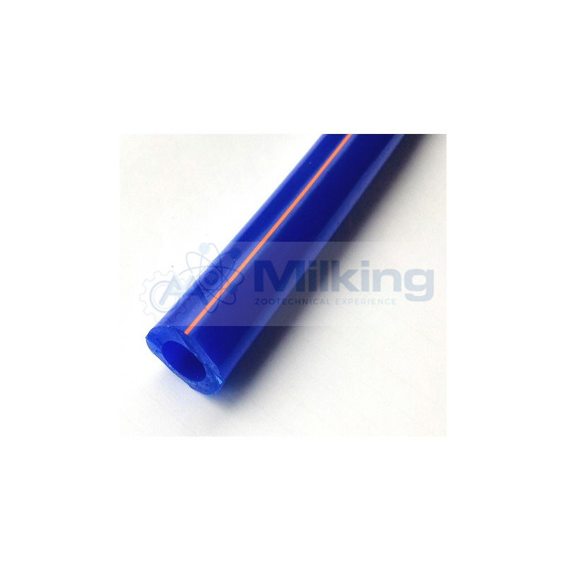 TUBO SILICONE BLU CON 1 LINEA ARANCIONE 14X25