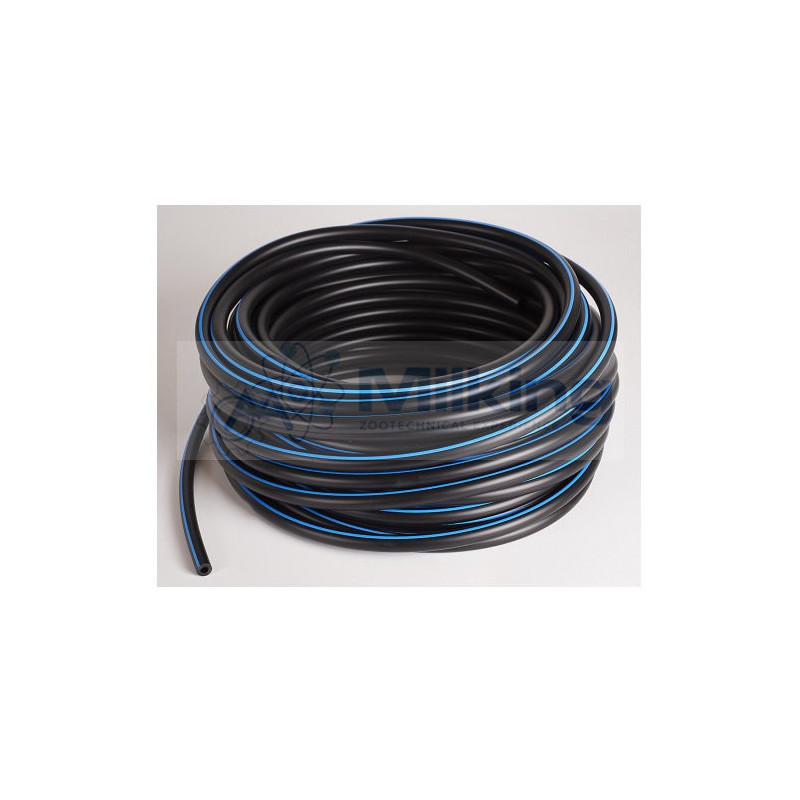 TUBO SINGOLO GOMMA NERA 7X14 PR. TED. R. BLU MT. 25