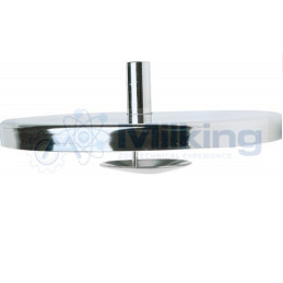 COPERCHIO INOX SUP. 1 T. 18 CENTR.+SPRUZZATORE