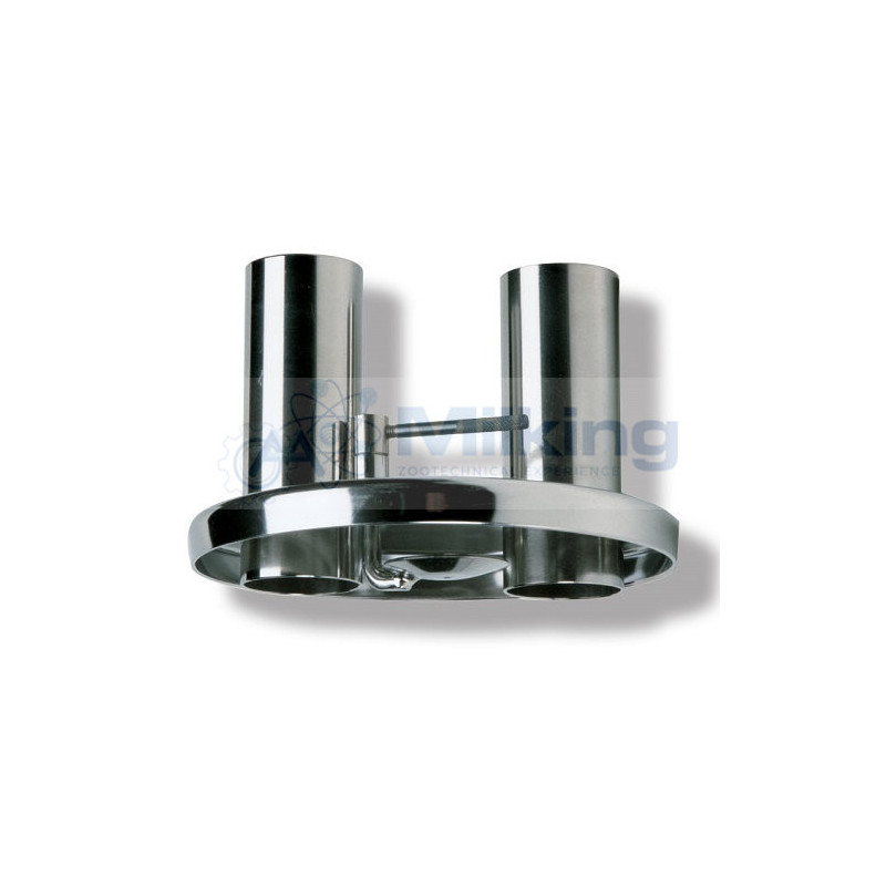 COPERCHIO INOX SUPERIORE CON SPRUZZATORE MOBILE 2 TUBI 38.1