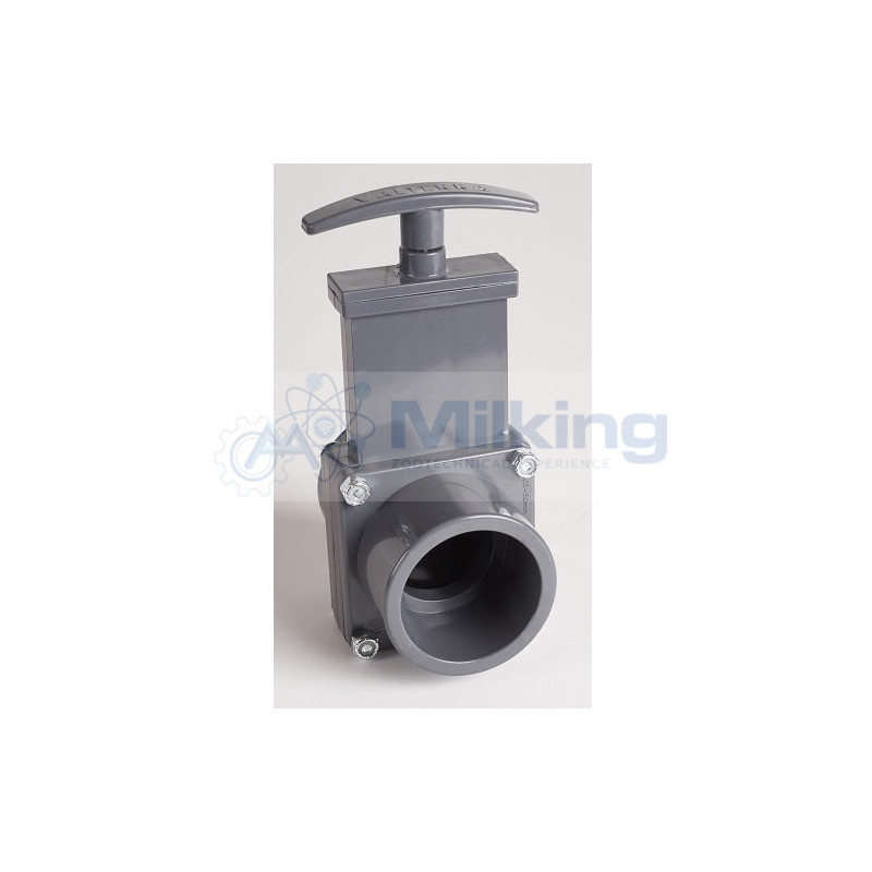 VALVOLA A GHIGLIOTTINA PVC X LINEA VUOTO 1 1/2 IMPERIAL 60,3 MM