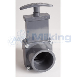 VALVOLA A GHIGLIOTTINA PVC X LINEA VUOTO 1 1/2 IMPERIAL 88,5 MM