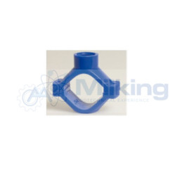 MORSETTO IN PLASTICA PER TUBO 1 1/2 NERO