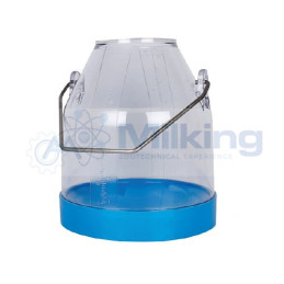 SECCHIO TRASPARENTE LT. 30 MANICO STD FONDO BLU