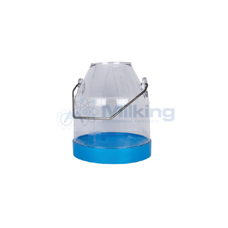 SECCHIO TRASPARENTE LT. 30 MANICO STD FONDO BLU
