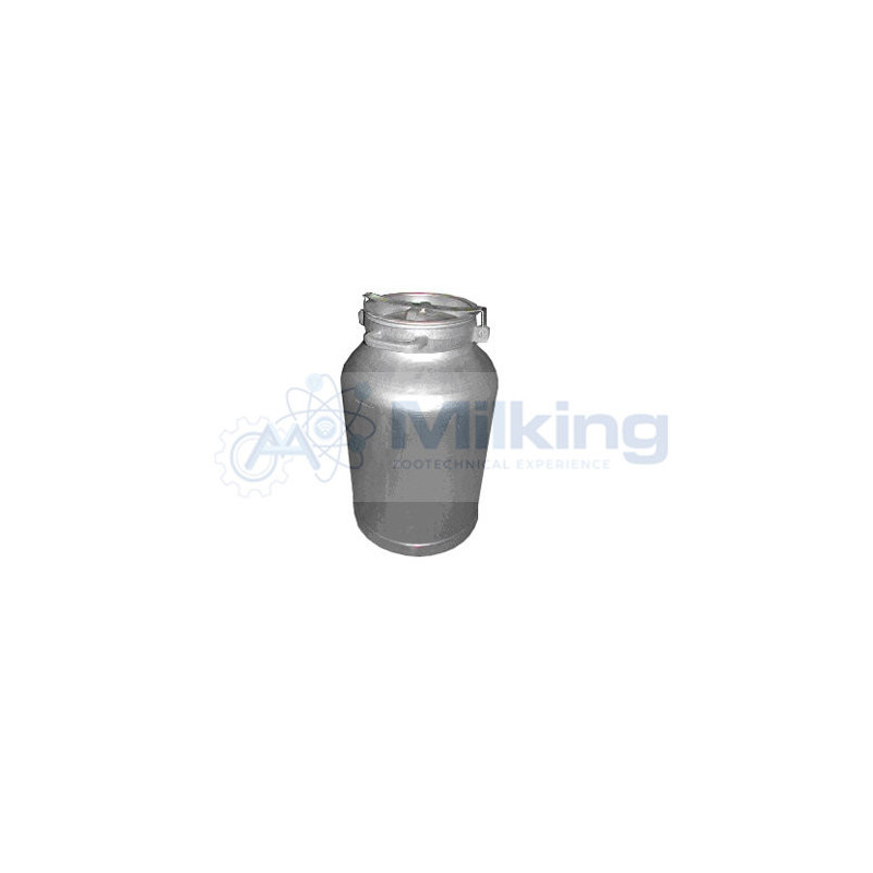 BIDONE ALLUMINIO CON COPERCHIO A LEVA LT. 30