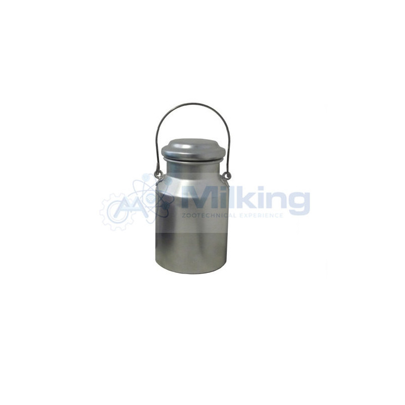BIDONE LATTE ALLUMINIO CON COPERCHIO A FUNGO LT. 1