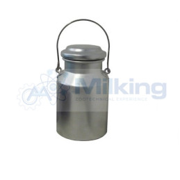 BIDONE LATTE ALLUMINIO CON COPERCHIO A FUNGO LT. 11