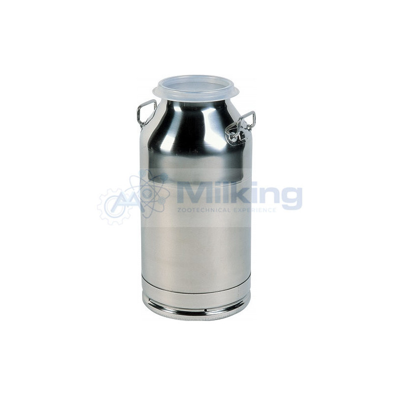 BIDONE INOX CON COPERCHIO IN POLIETILENE, LT. 20