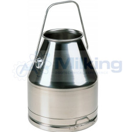SECCHIO INOX LT. 25 BORDO ARROTOLATO