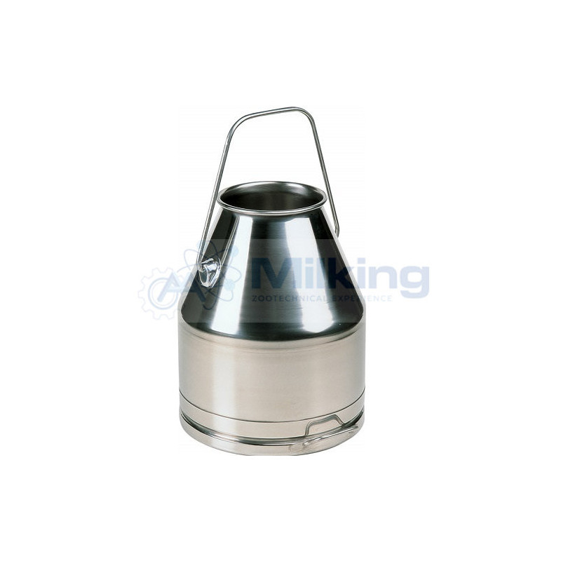 SECCHIO INOX LT. 25 BORDO ARROTOLATO