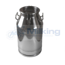 BIDONE INOX CON COPERCHIO INOX E CLIP DI CHIUSURA LT. 20