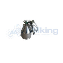 SECCHIO MUNGITORE INOX DA LT. 25 PER CAPRE/PECORE. COMPLETO DI...
