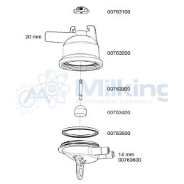 COLLETTORE OVINI PLASTICA 180 CC.