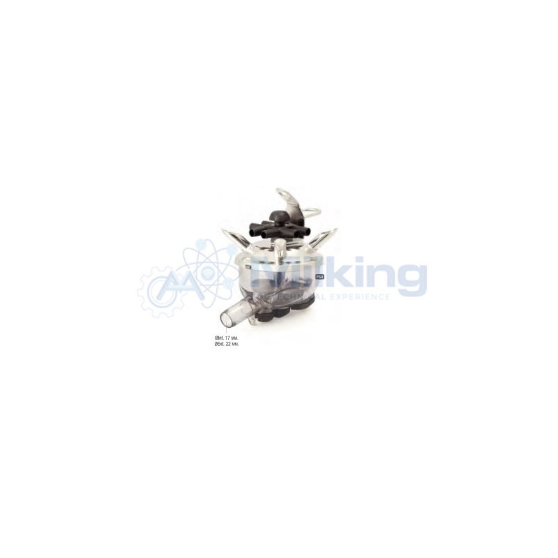 COLLETORE INOX 300 CC. TIPO WESTFALIA CON VALVOLA